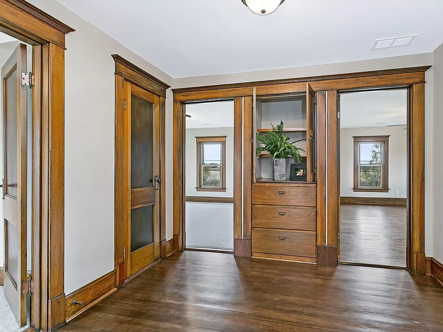 refinished wood trim